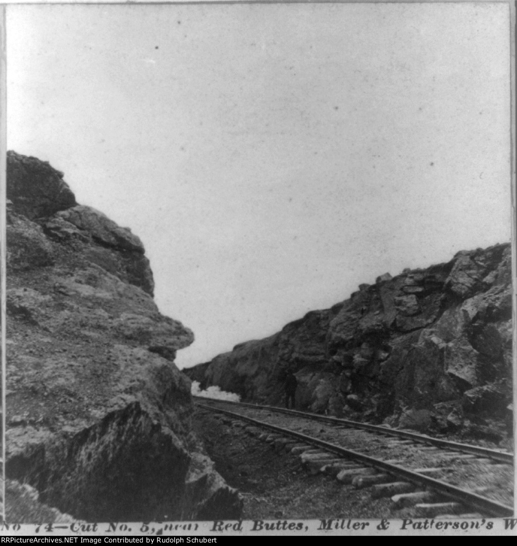 Cut No. 5, near Red Buttes, Miller & Patterson's work 1866