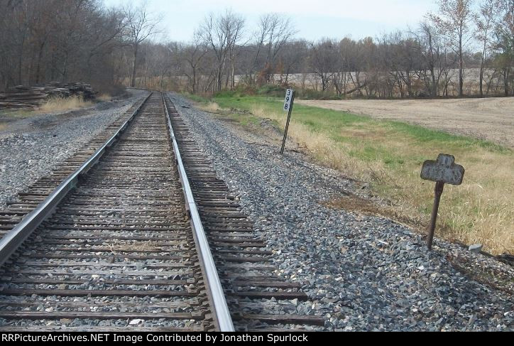 KCS ROW, looking west