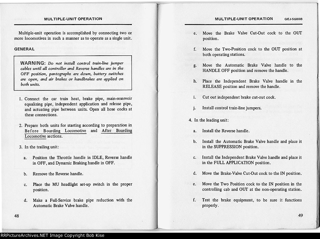 Pages 48-49 Multiple-Unit Operation