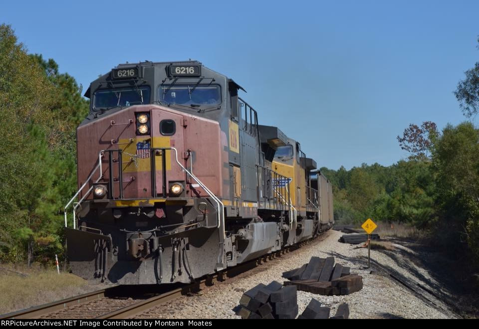 CSX Coal train with an ex sp ac4400