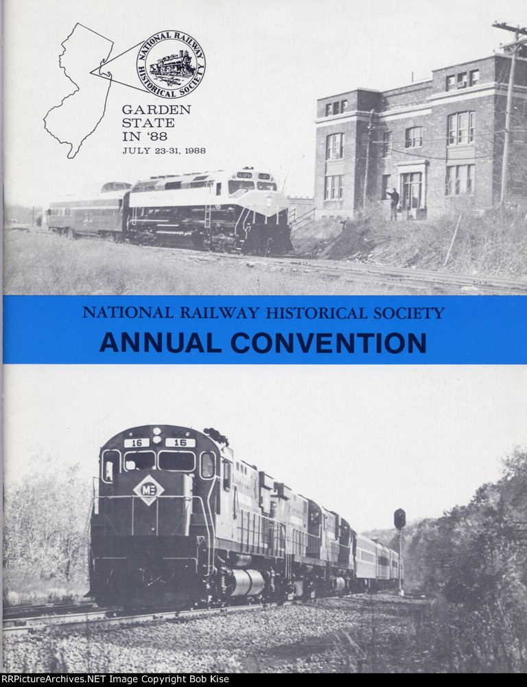 Garden State in '88 Program Coveq; 1988 NRHS Convention