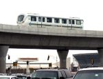 JFK Air Train Passing Former TWA Terminal