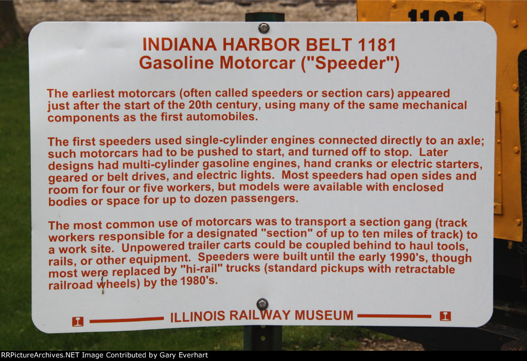 IHB 1181 Info Sign