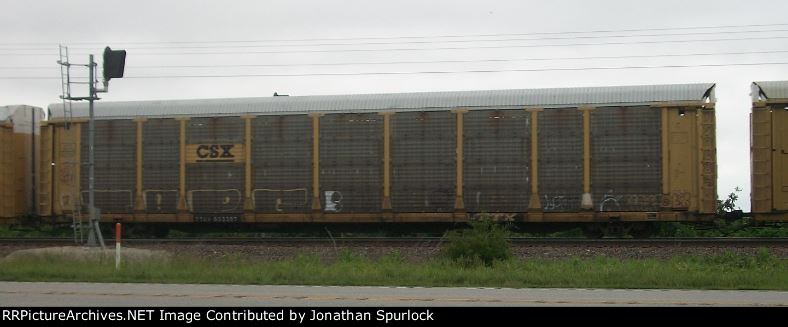 TTGX 603387, with CSX rack