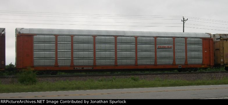 TTGX 965364, with BNSF rack