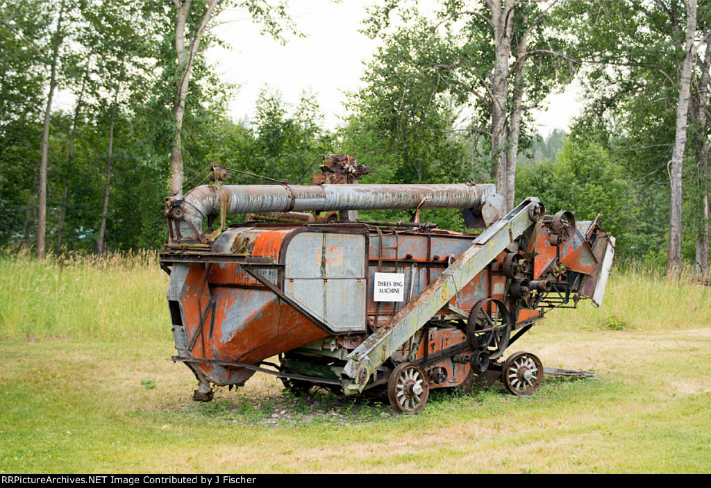 Vintage threshing machine