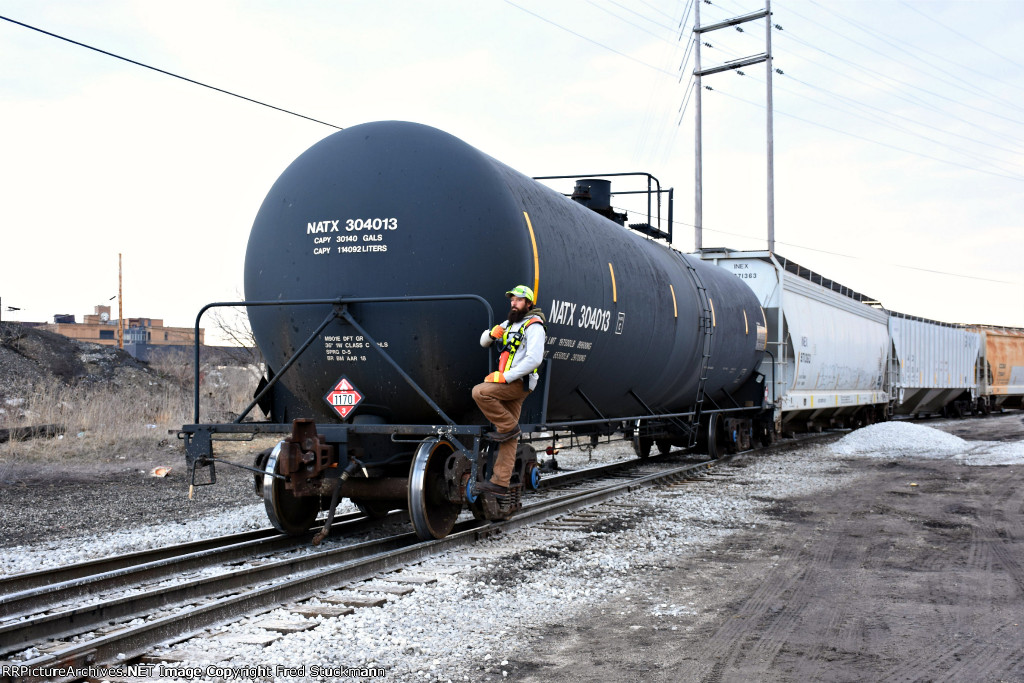 NATX 304013 is new to rrpa, and the conductor trainee is new to ABC.