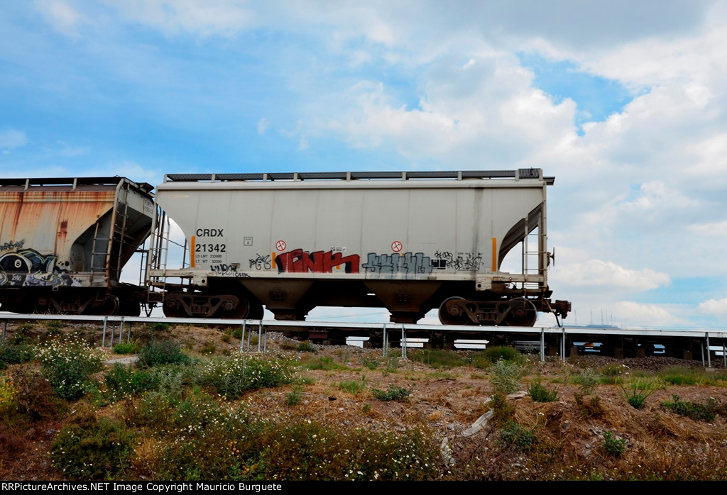 CRDX Covered Hopper on the main retarder