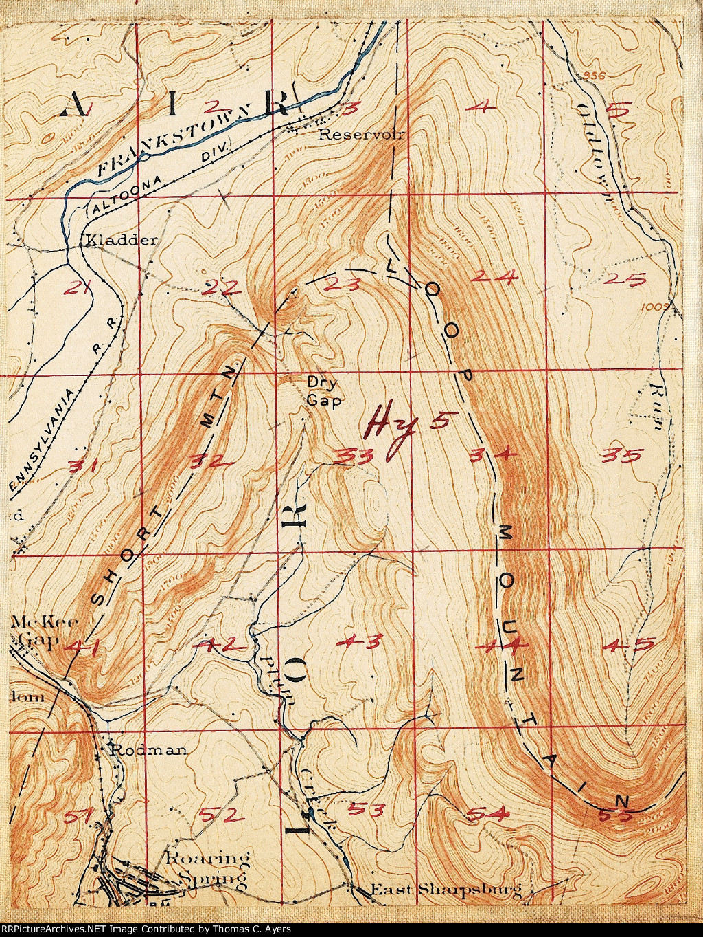 Topographic Map, Framee 5, 1931