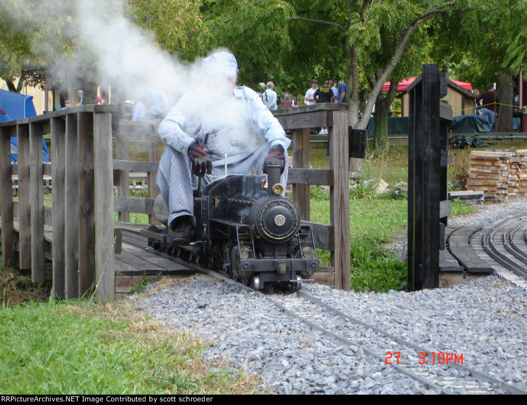2-6-0 #99 under steam (Scale Model)