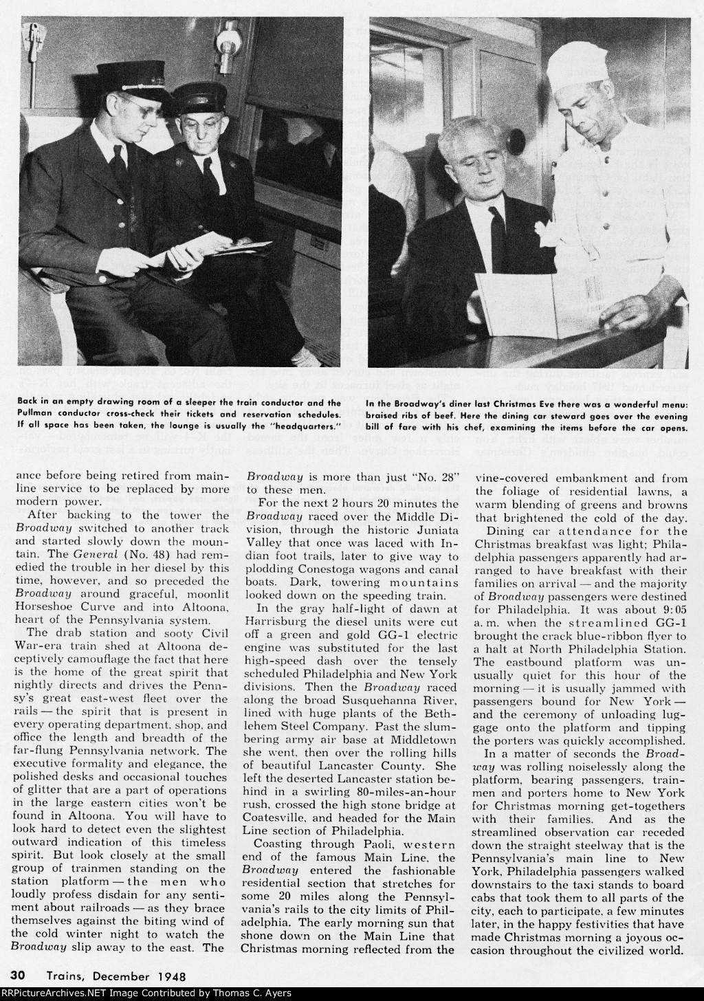 "Christmas Eve on the Broadway," Page 30, 1948