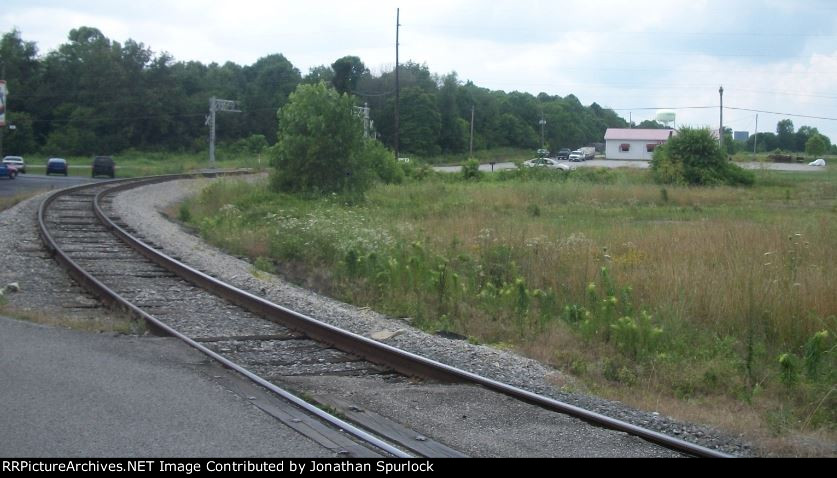 Corydon industrial line, looking west