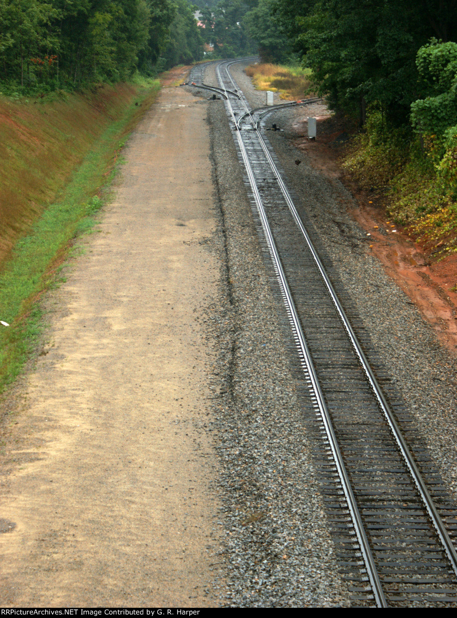Prior to 611's arrival I visited a few locations to check out double tracking progress.