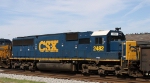 CSX 2482 passes the station