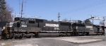 NS 2523 & 6629 work a cut of cars at Glenwood Yard