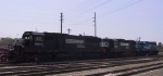 NS 6640 is in a trio of EMD units in Glenwood Yard