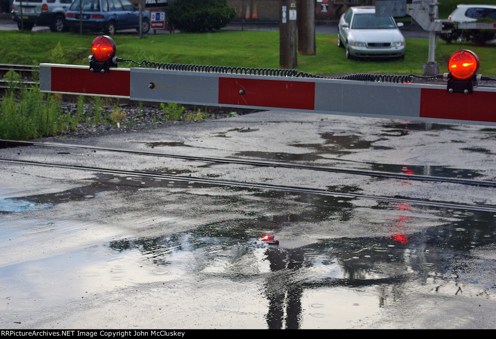 Fusee guards the crossing, along with the gates