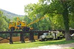 CSX Trackcrane and welder's truck