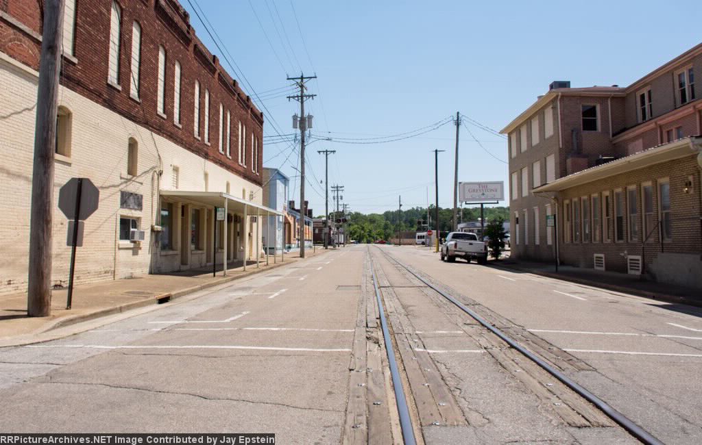 Street trackage in Paris