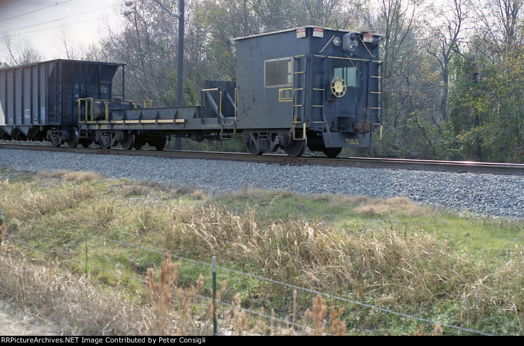 TUGX 30015 Caboose/Cab car at TXU Winfield Coal Mine, Winfield Tx 