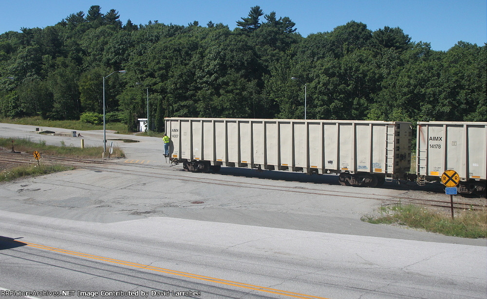 Pushing empties down grade