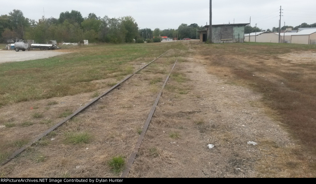 Former yard area, looking west