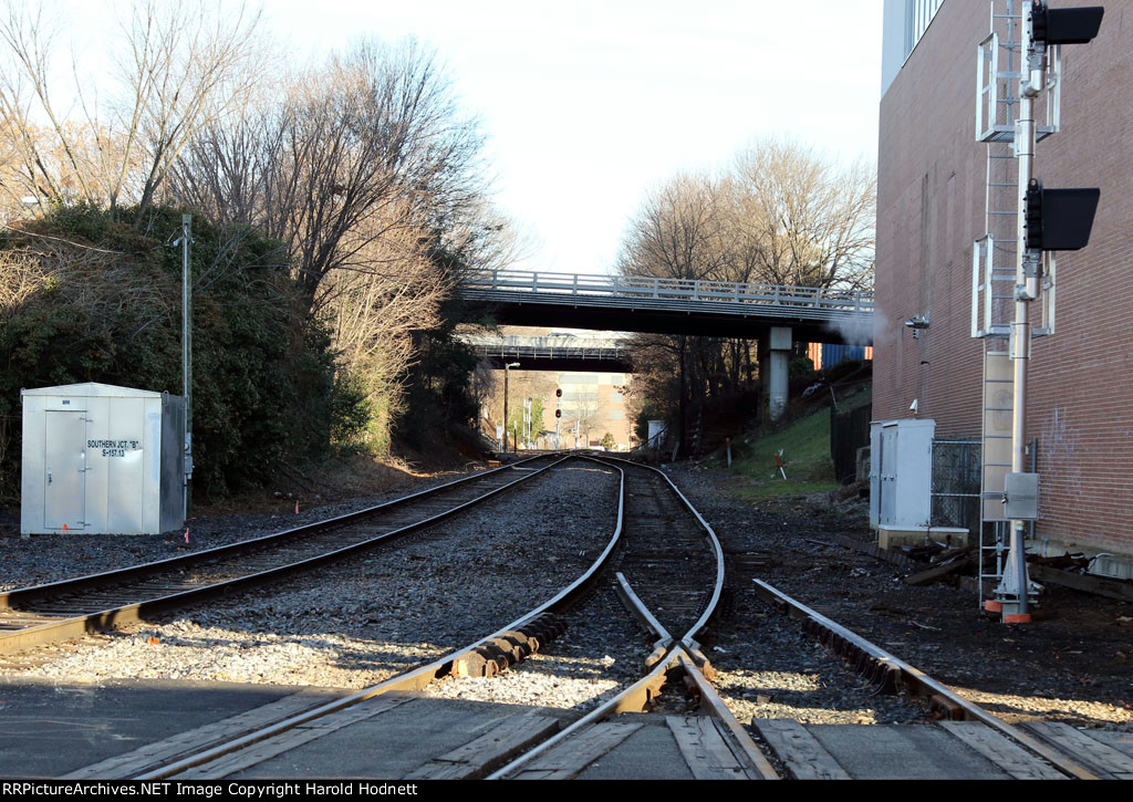 The view looking towards Southern Junction