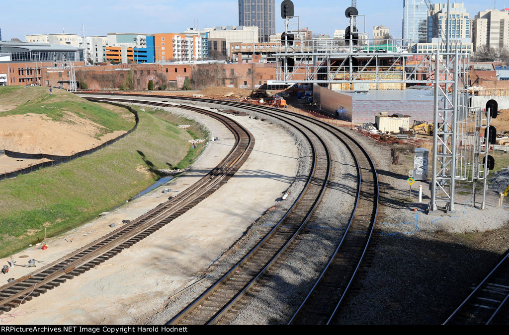 The new trackwork starts to take shape