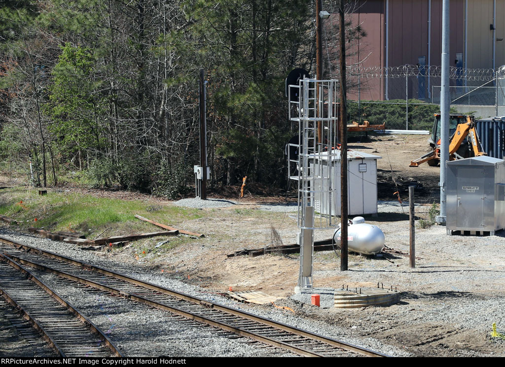 New signal for northbound traffic off the original NS line at Boylan Junction