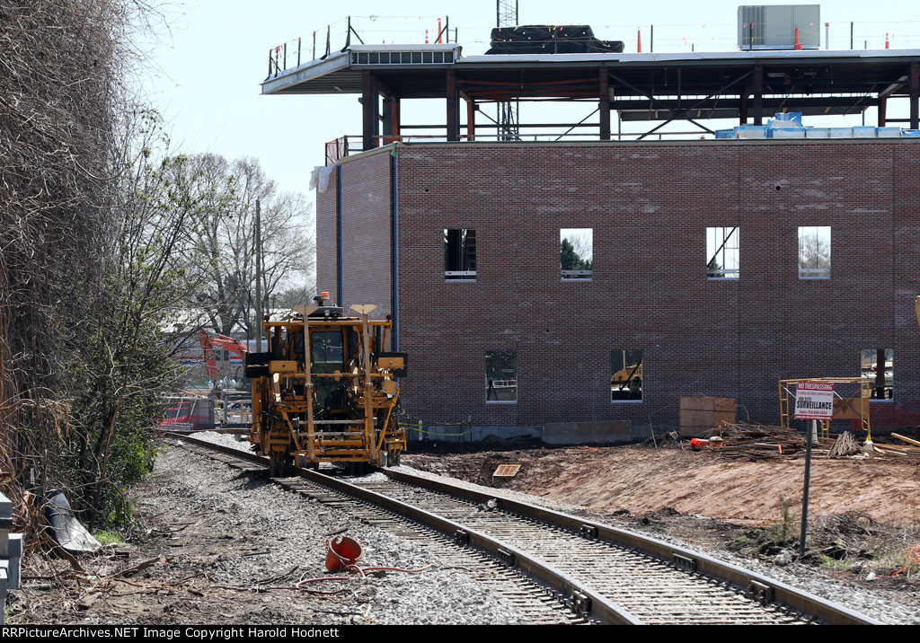 Machinery on NS connection track which has been out of service during construction of the station