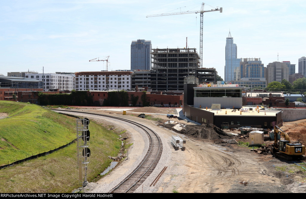 View of the new station and single shared track for!NS & CSX