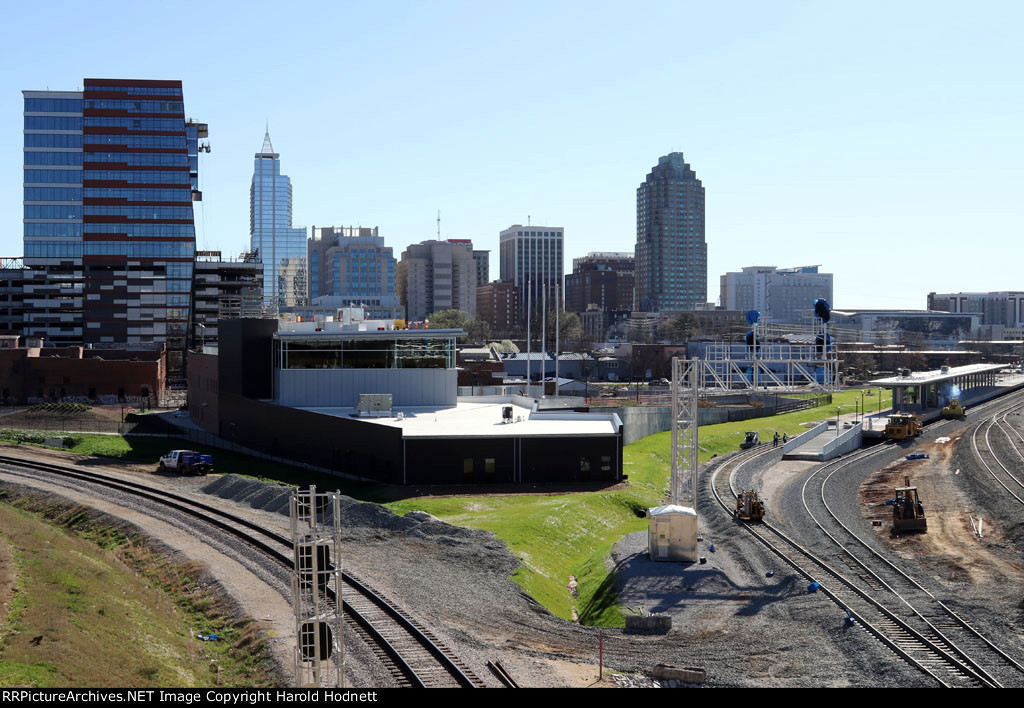 View of the new station