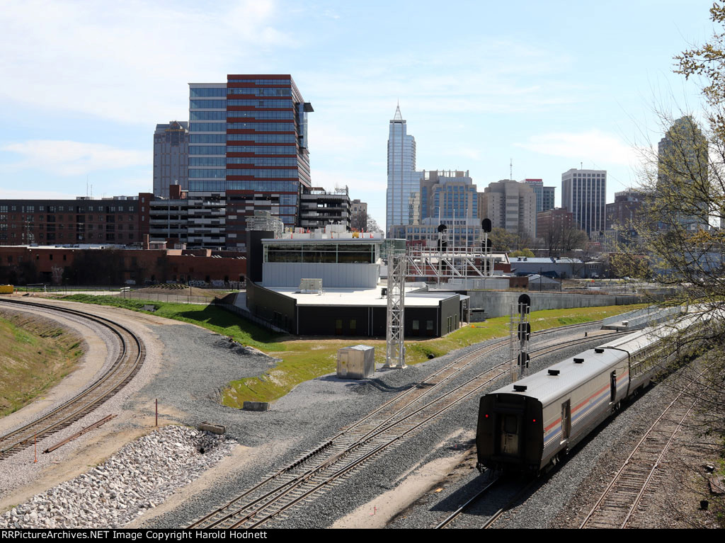 Train P092, the Silver Star, rolls into the old station