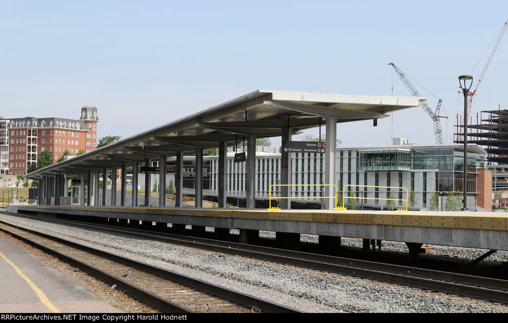 View of the new, raised platforms