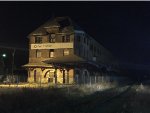 Former New York Ontario & Western Railway Station night view