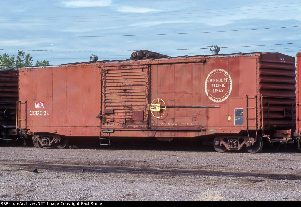 MP 366302, 50-foot box car, at Proviso Yard