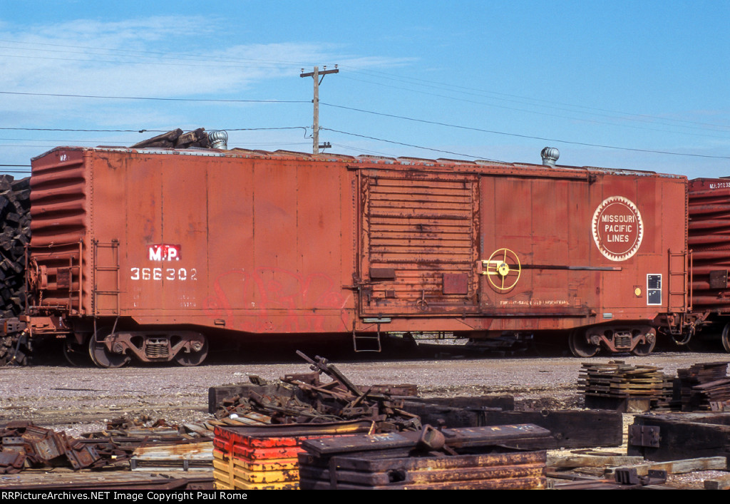 MP 366302, 50-foot box car, at Proviso Yard