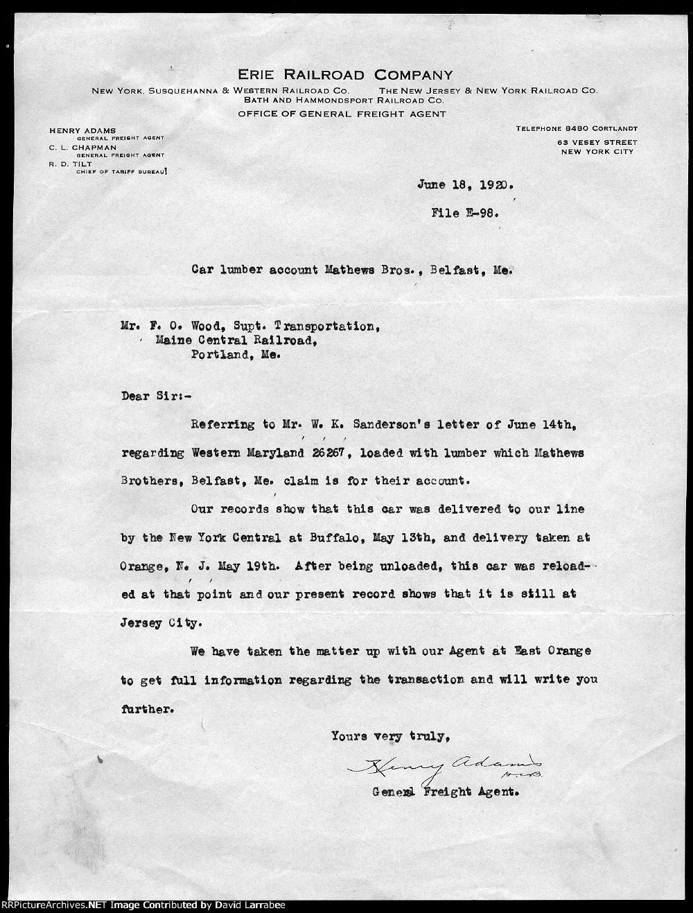 WM 26267 some where in Buffalo