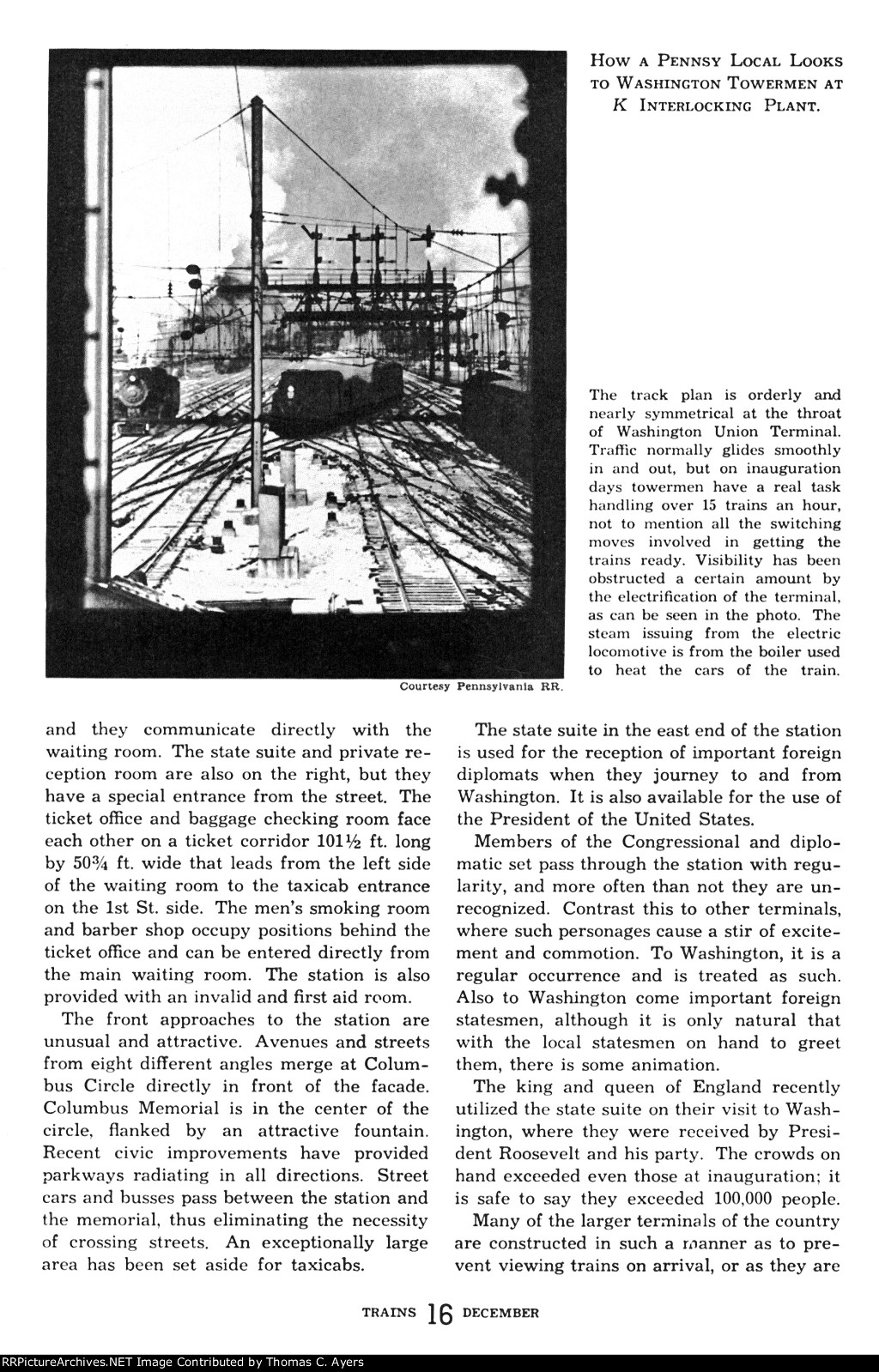 "Washington Union Station," Page 16, 1940