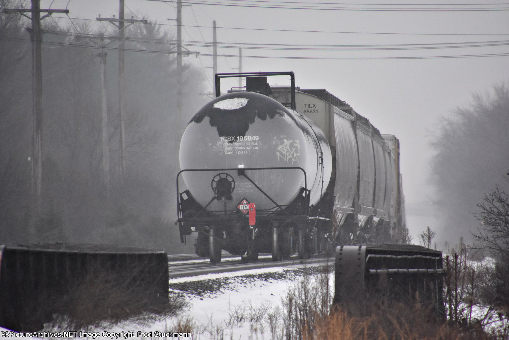 TCBX 196849 looks frosty on an already cold day.