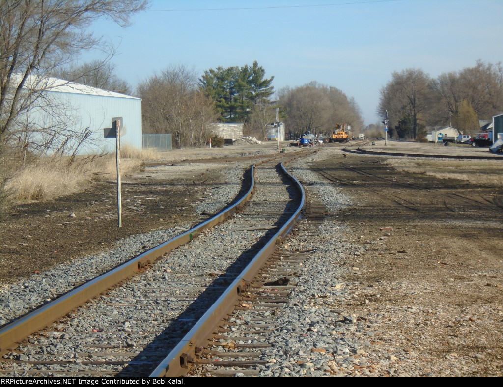 Looking North at Jog in Track & North Wye Leg