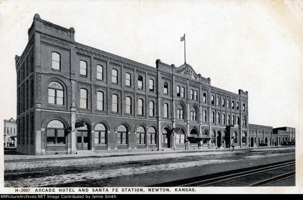 Arcade Hotel and Santa Fe Station - Newton, KS