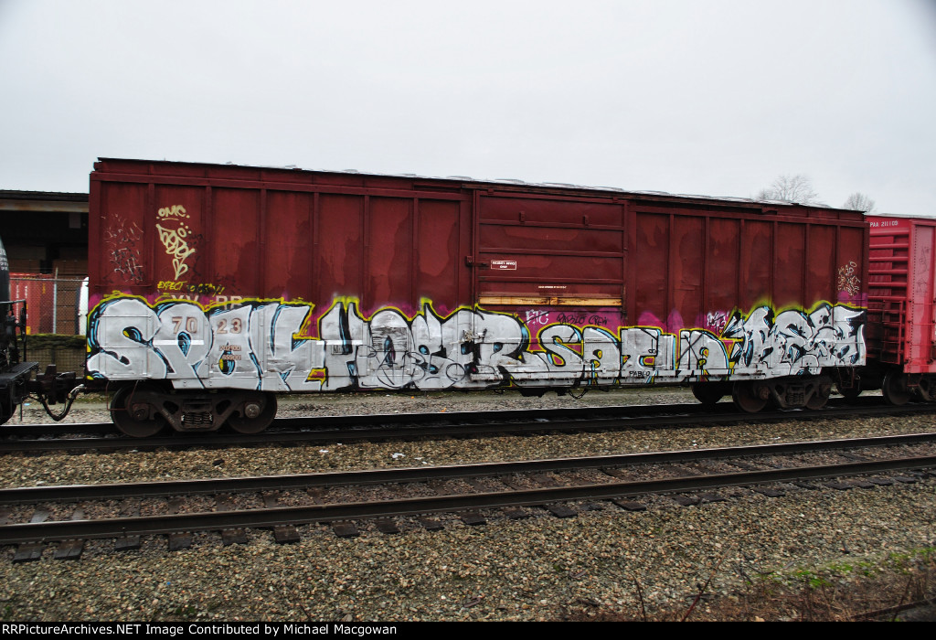 YVRR 7023 50-6 ft Single Door Boxcar