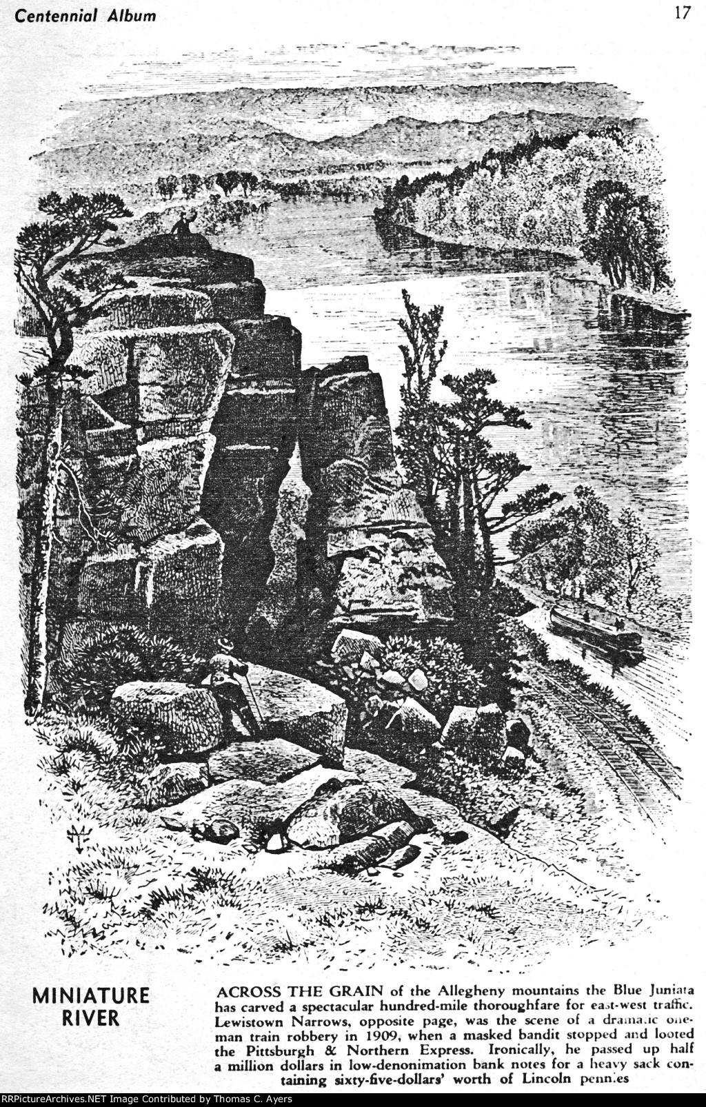 "Railroad" Centennial Album, Plate #8, 1946