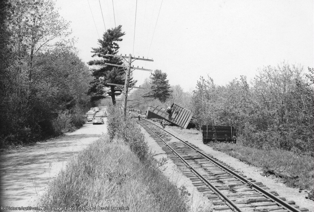 Derailment scene