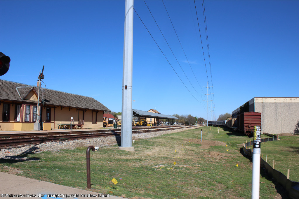 The future site of the TEX Rail Grapevine station