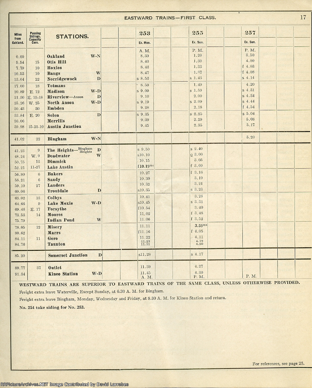 Time Table #50 Extract