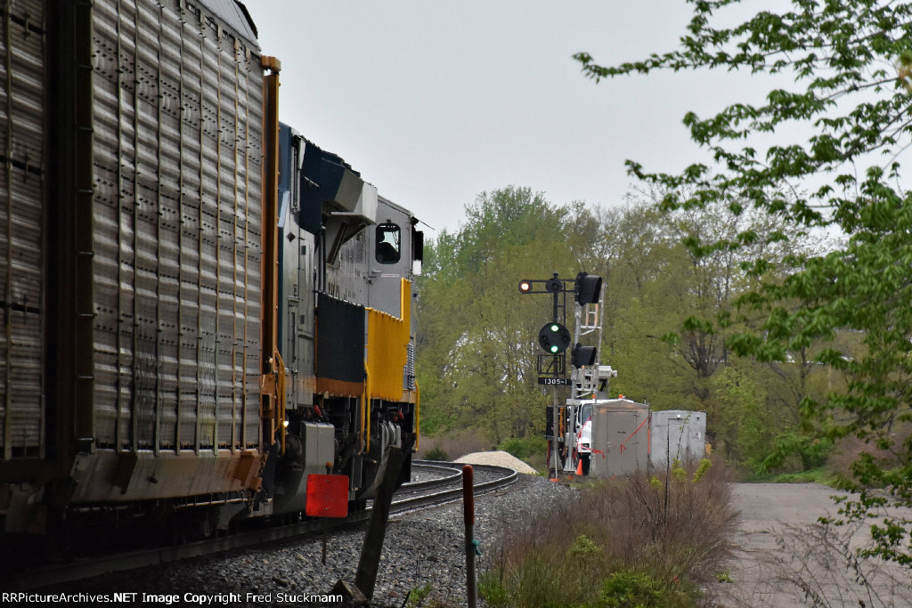 They will have to let an eastbound come off the single track.