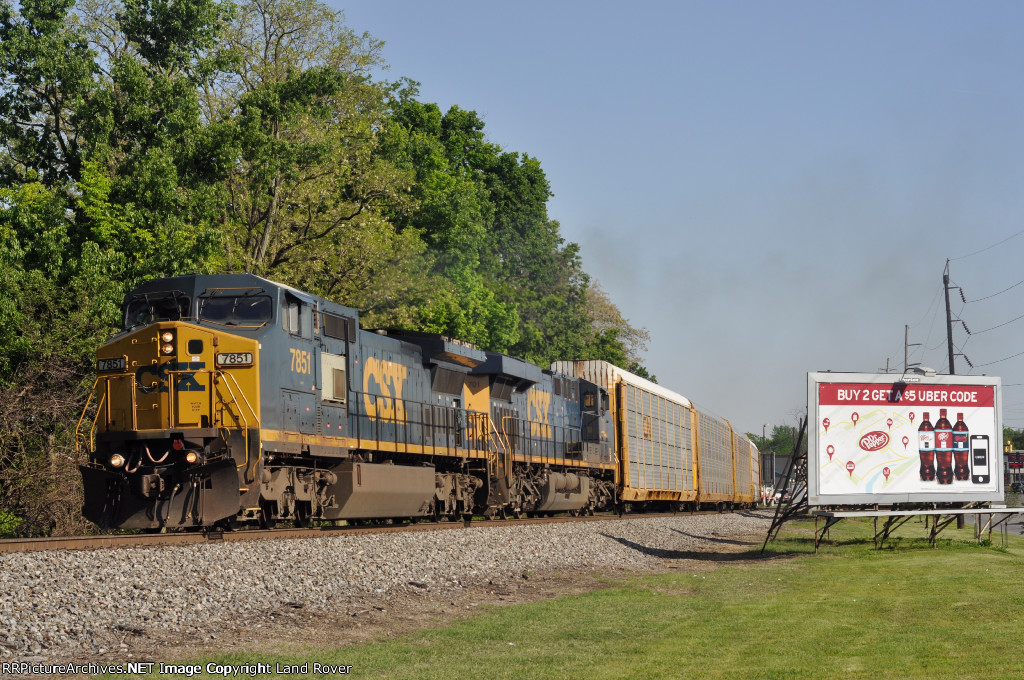 CSXT 7851 On CSX Q 218 Eastbound