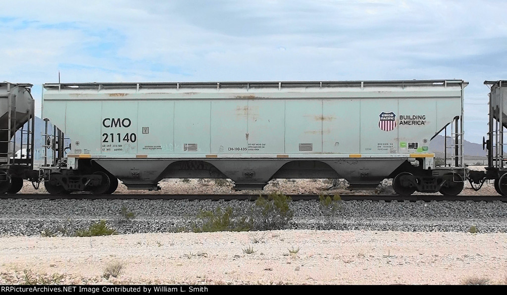 WB Covered Hooper Unit Frt at Erie NV 23